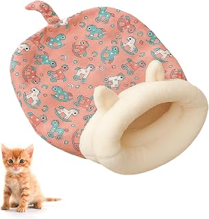 1 Pack Cozy Cat Sleeping Bag, Warm and Soft Cat Sack, Comfortable Pet Nest for Cats, Semi-Enclosed Design for Security and Warmth, Easy to Clean and Maintain