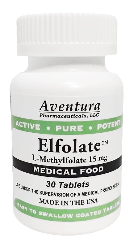 ELFOLATE® Suplemento de L-metilfolato 15 mg, 30 comprimidos