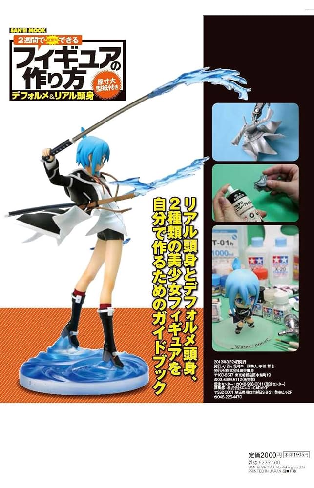 木製(檜製)フィギュア・自己図面展開から加工製作・製作250時間・ 身長37cm 図面-50