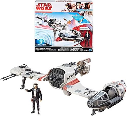 STAR WARS Force Resistance Ski Speeder y Capitán Poe Dameron Figura