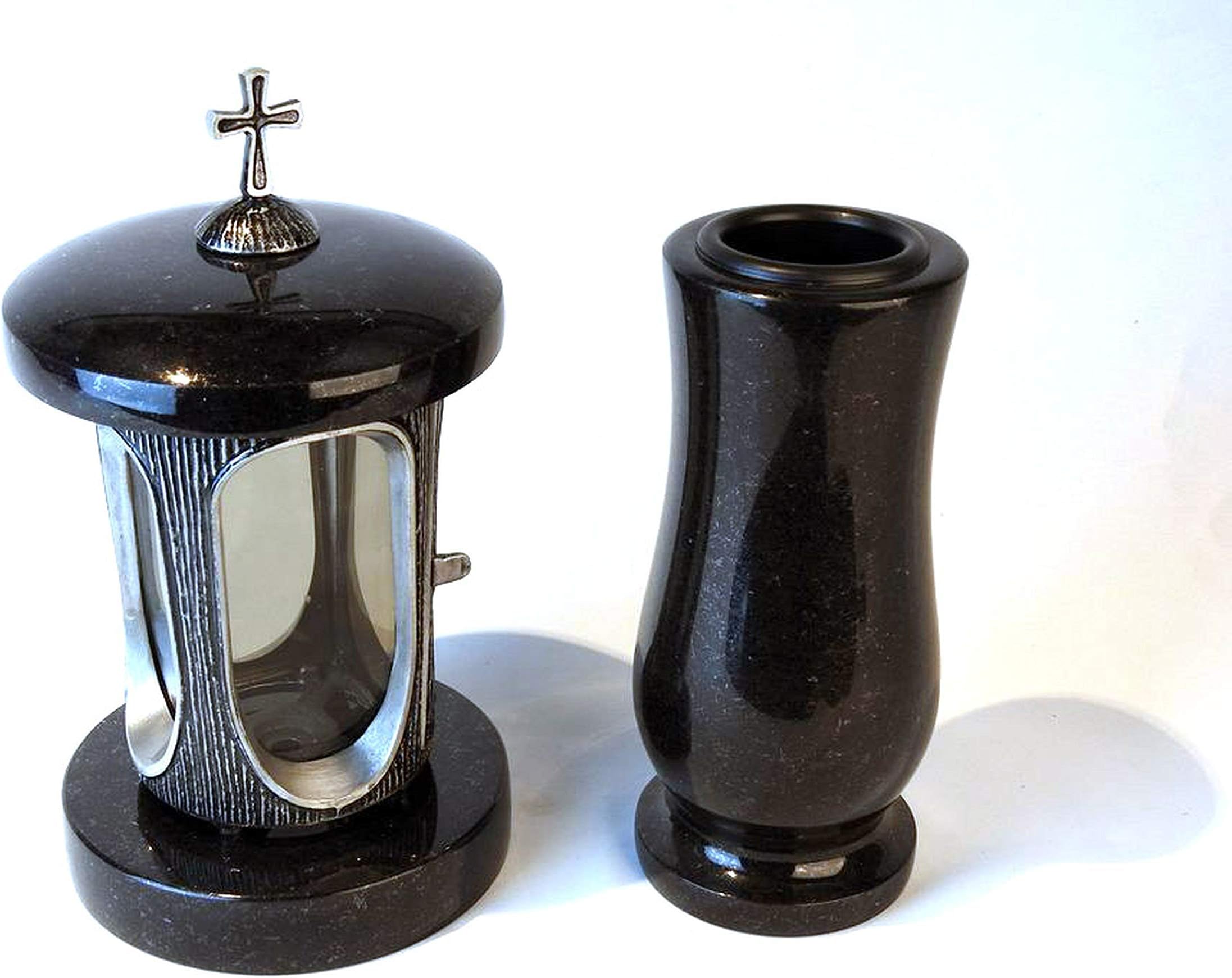 Antique Cross Grave Vase Aluminium GRAB Lamp/Designgrab Taille Medium Swedish Black