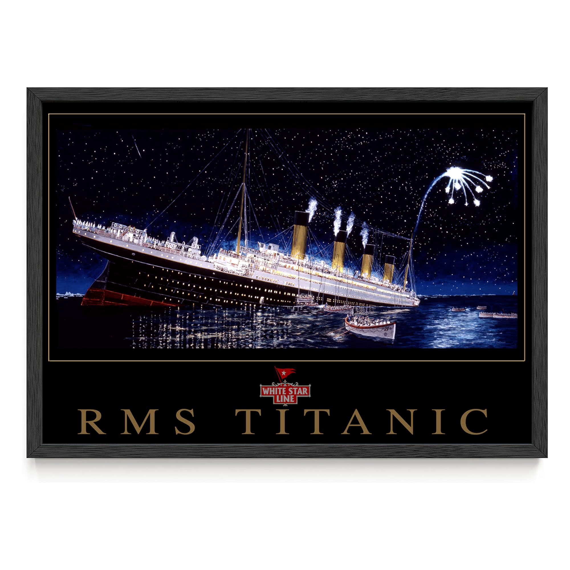 Amazon.co.jp: NorthwestアートMallタイタニックSinking Stern View