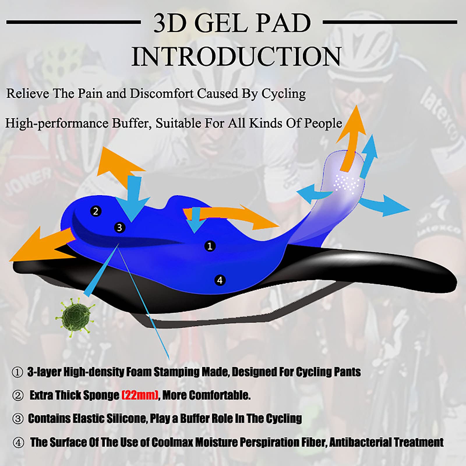 Męska koszulka rowerowa odblaskowa z polaru na rower MTB pełny zamek odzież sportowa i wyściełana 3D spodnie na szelkach