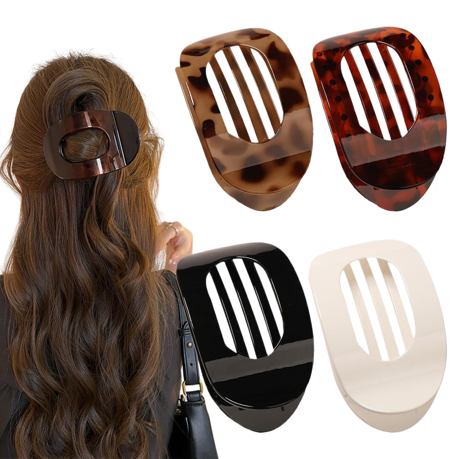 Photo 1 of Generic Duckbill Hair Clips, 8-Piece Set