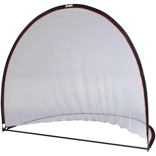 Franklin Sports Pop Up Baseball Net - Baseball + Teeball Portable Hitting + Pitching Net - Backyard Soft Toss + Practice Net for Kids - All Sport Youth Net,Black