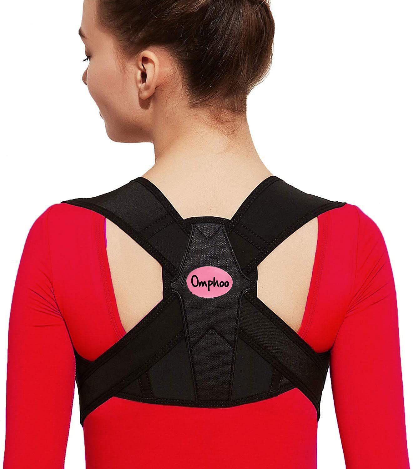 Buy Omphoo® Premium & Adjustable Upper Back Brace Posture Corrector For