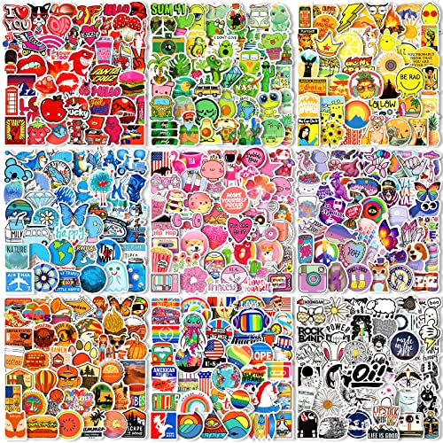 600 Pcs Cool Random Stickers Vinyl Skateboard Stickers, Variety Pack For Laptop Guitar Travel Case Water Bottle Car Luggage Bike Sticker Waterproof Graffiti Decals,Gift For Teens Adult #TOP1