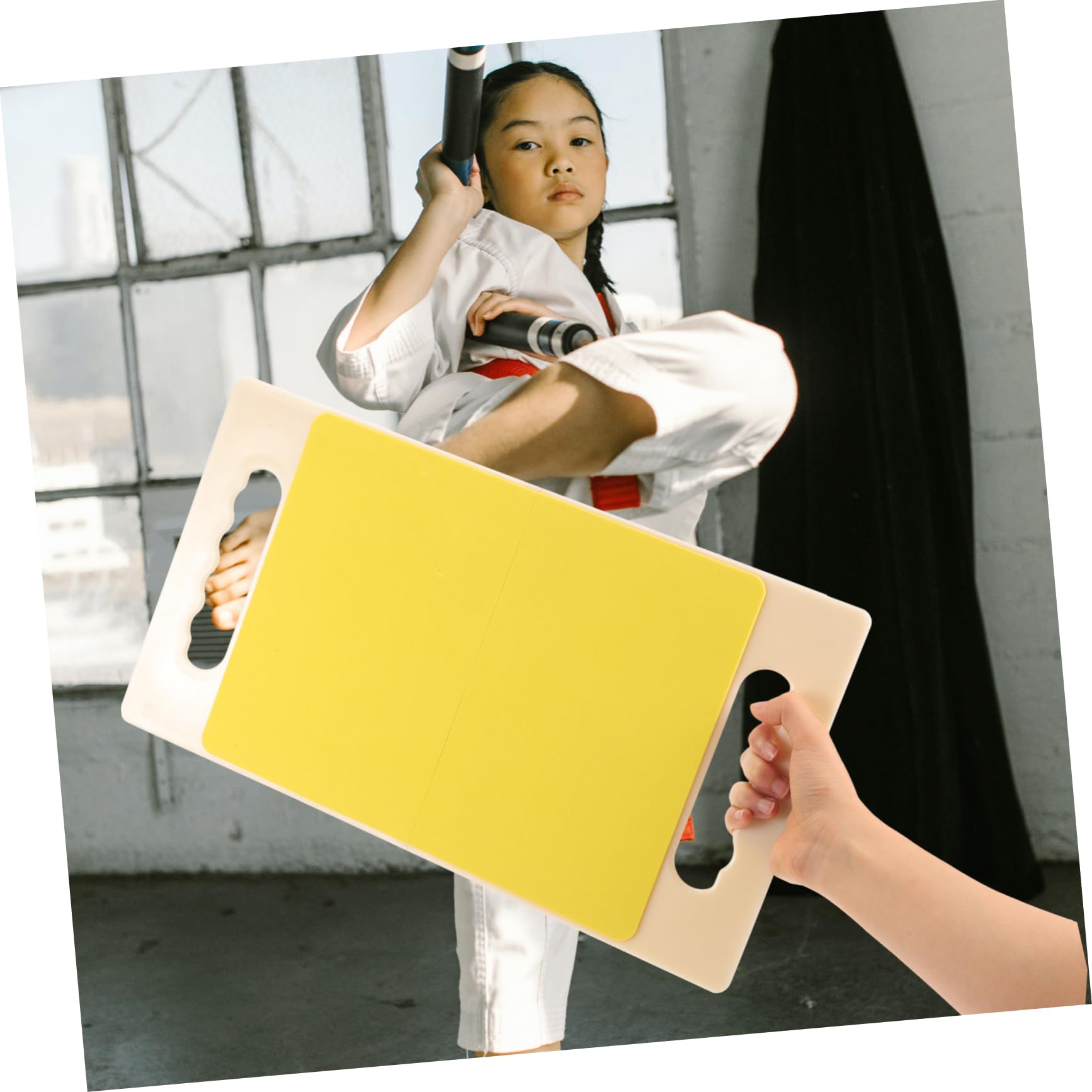 WOONEKY Professional Karate Punching Board Abs Taekwondo Exercising Board for Martial Arts Training