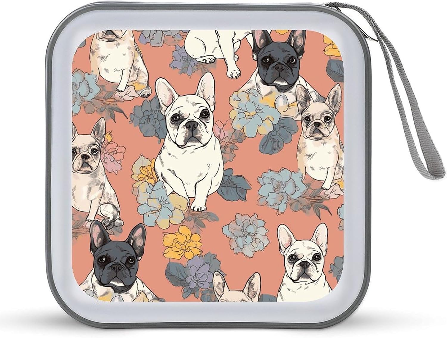 French Bulldog Print CD Case CD Storage Box DVD Sleeves