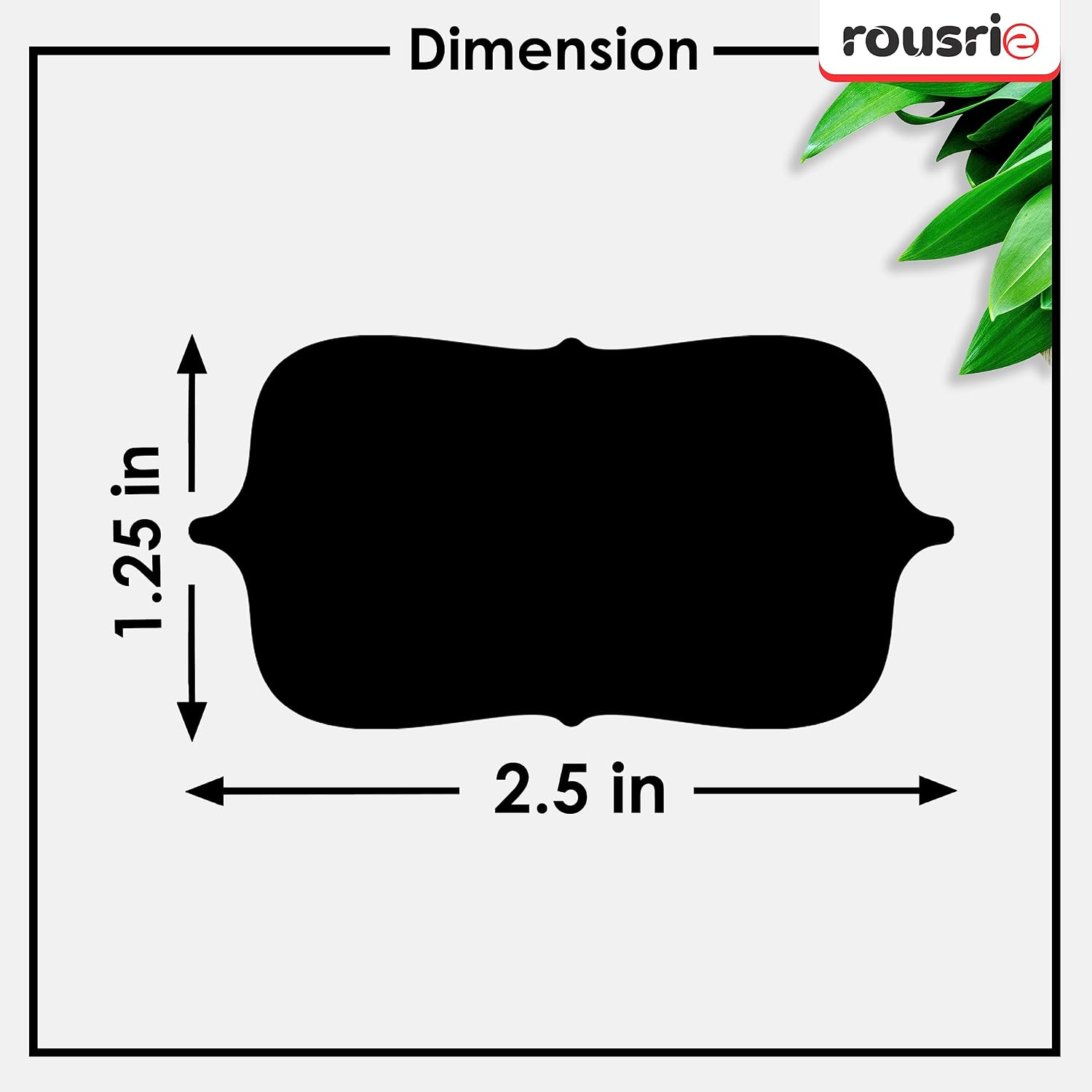 ROUSRIE Pack of 84 Reusable Waterproof Black Same Shape Mason Jars Labels Kitchen Pantry,Spice Jars Glass Bottles – Best Stickers & Organizing Label with White Pencil