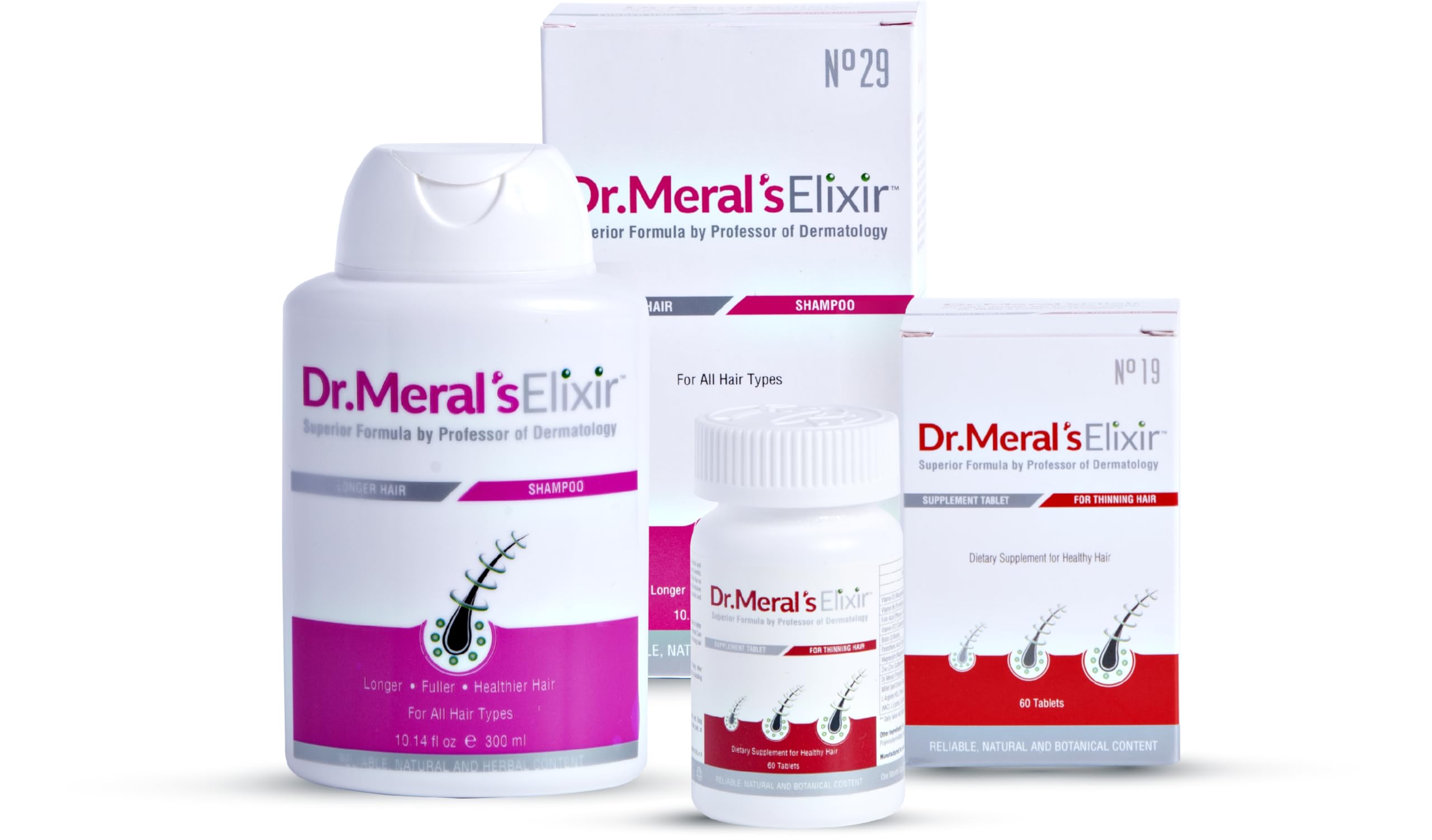 Hair Lengthening and Strengthening Kit for Women: Tablet and Shampoo for Faster Thicker Longer Hair Growth with Biotin, Essential Hair Vitamins & Fenugreek Seed Hair Fertilizer