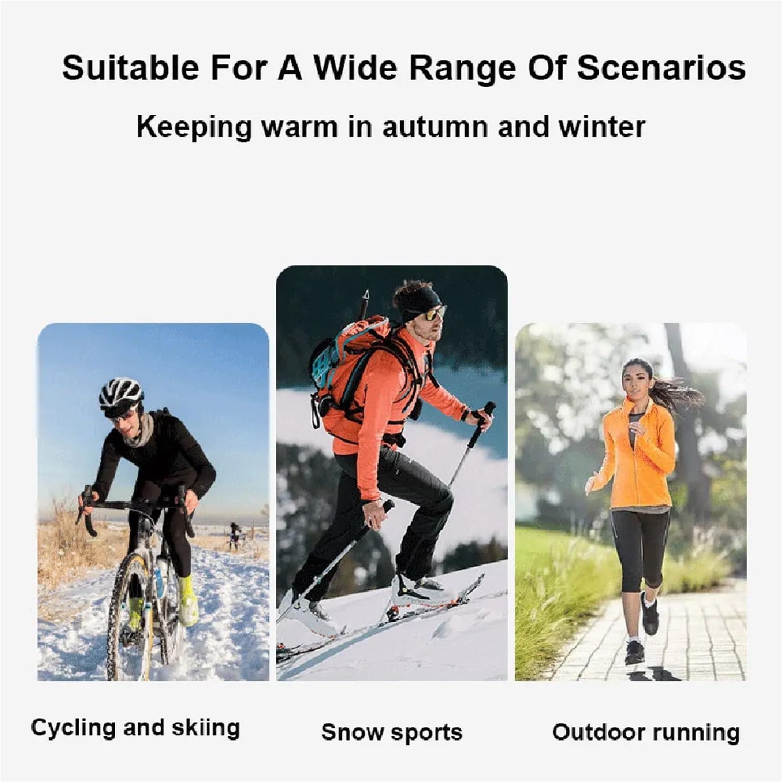 Masque De Cyclisme 2 pièces Cagoule Moto Masque Complet Moto Cyclisme Masque de vélo Casque Capuche Moto Cou d'équitation Masque Facial Hiver Coupe-Vent Masque de Ski Écharpe pour La Moto