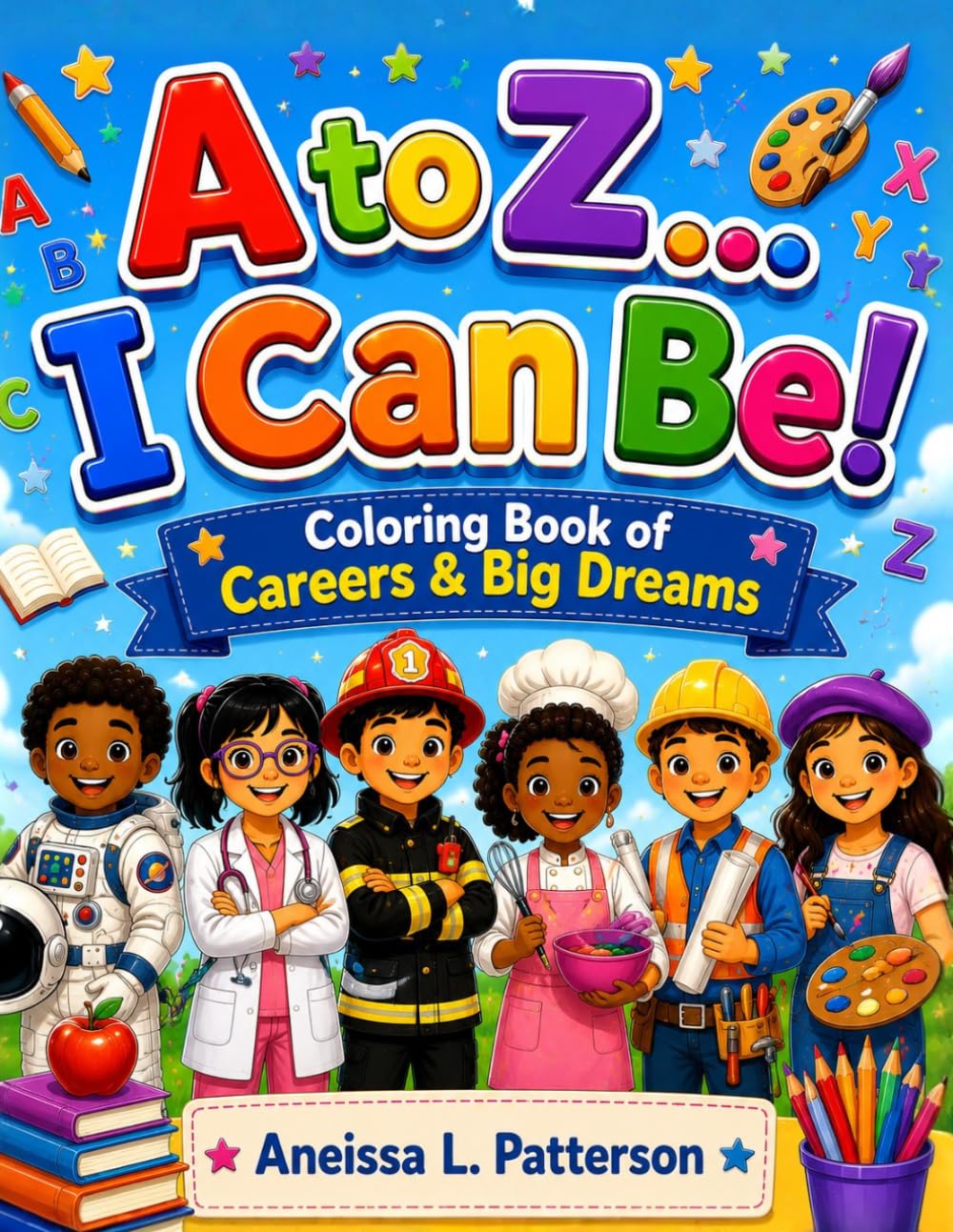 A to Z...I Can Be!: Coloring Book of Careers & Big Dreams