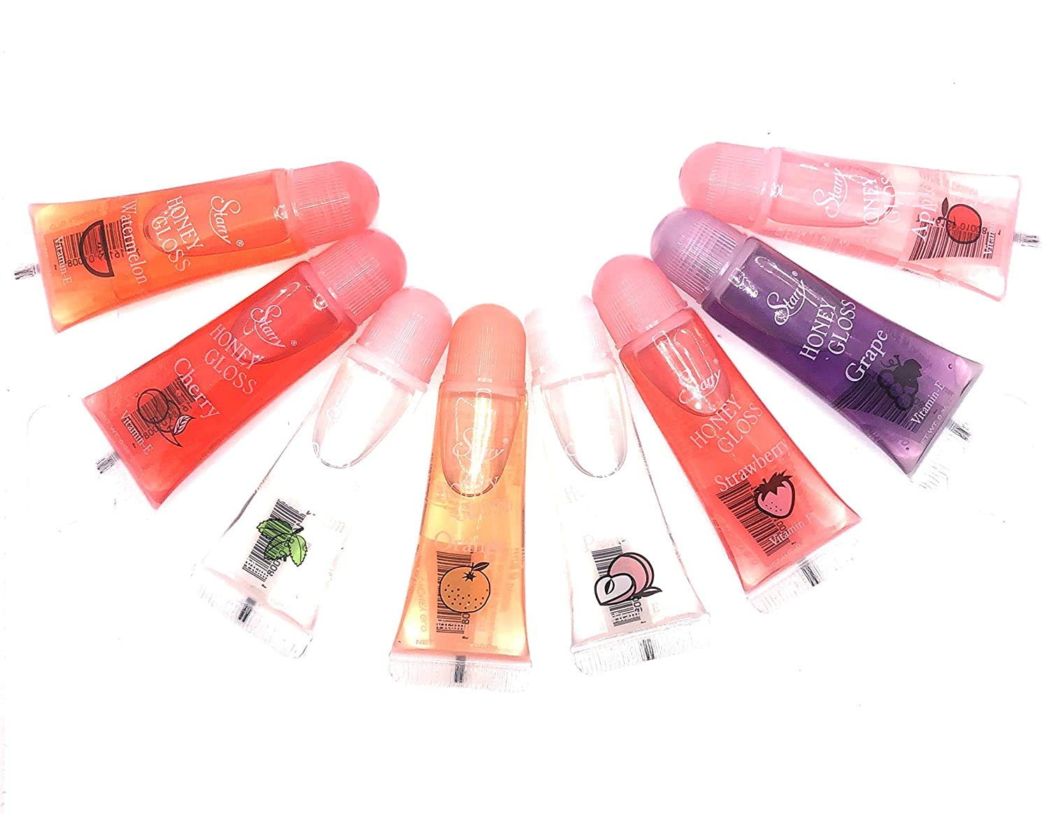 8 PIECE FRUIT FLAVORED LIP GLOSS WITH VITAMIN- E