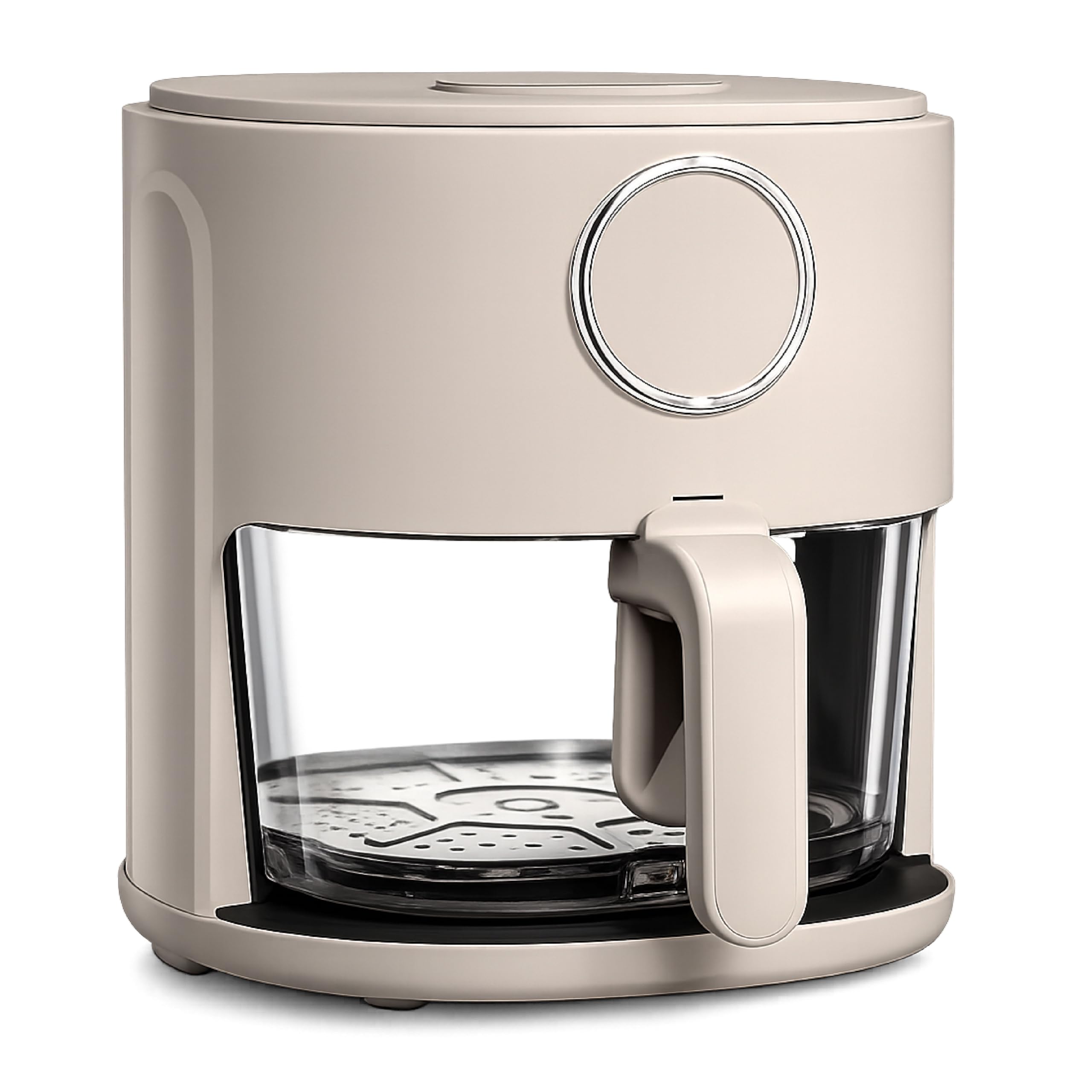 COOK WITH COLOR 4Qt Glass Air Fryer in Greige