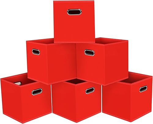 Vista 184 de Cubos de almacenamiento plegables negros, caja de almacenamiento de tela, cestas organizadoras con asas dobles para organizador del hogar