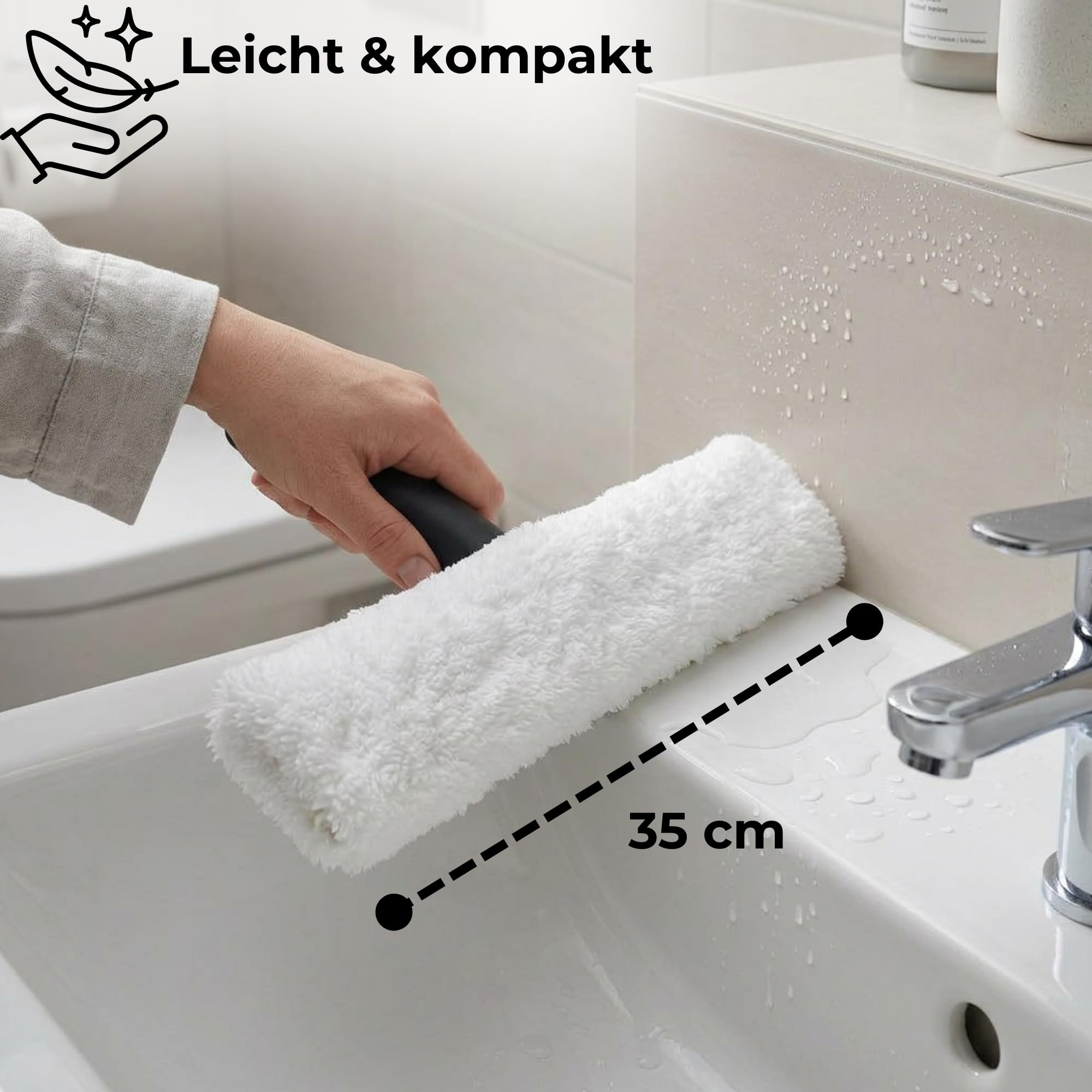 Novaliv 10 limpiaparabrisas de 35 cm de fieltro para limpiar ventanas, limpiacristales