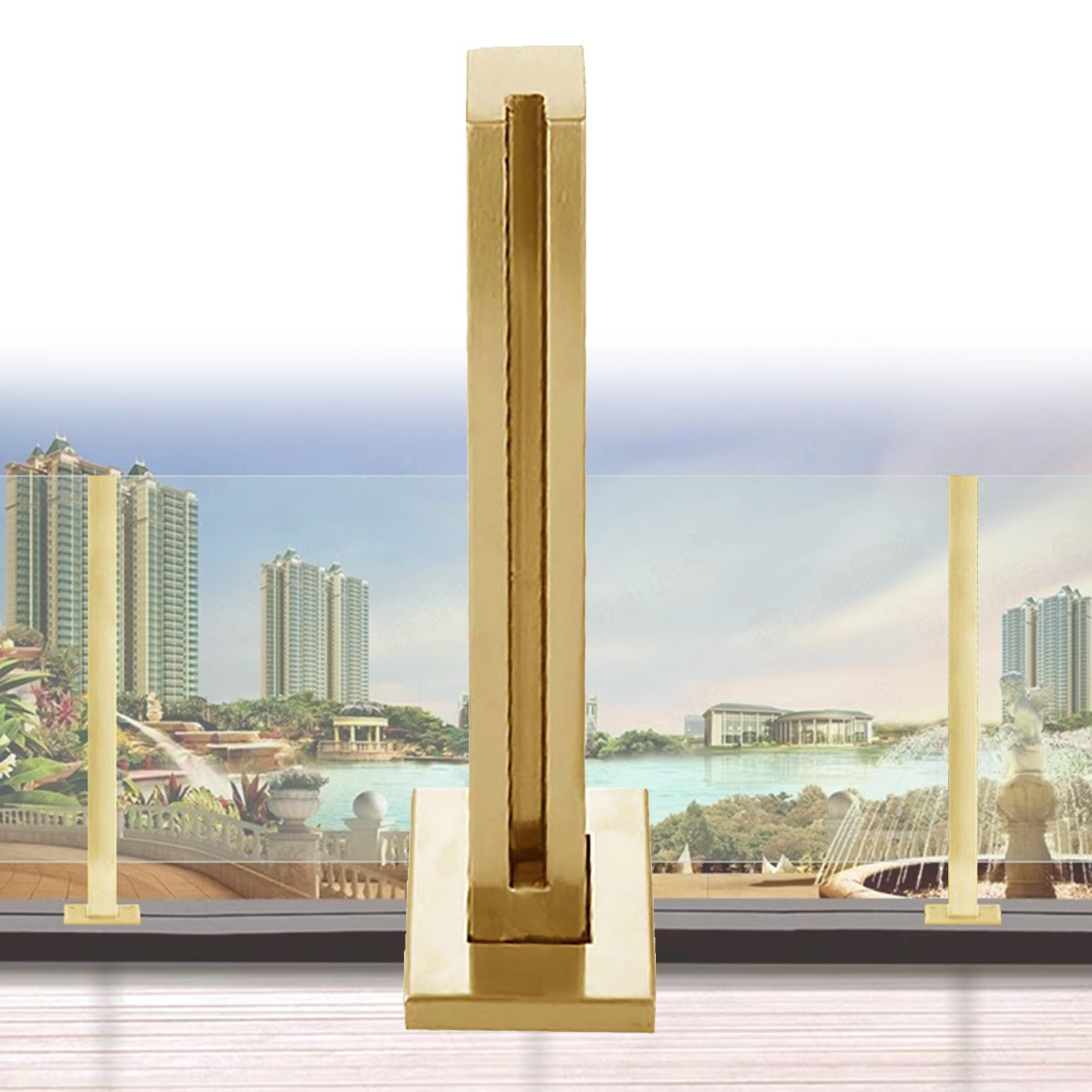 Système de balustrade 115 cm et poteau spigot pour panneaux de garde-corps de clôture