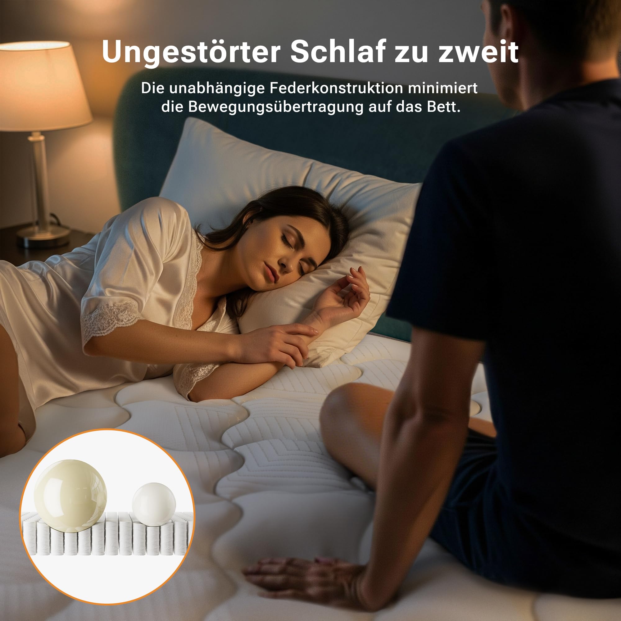 TXO Matratze 140x190 25 cm Hoch, Taschenfederkernmatratze Härtegrad H3, 7-Zonen-Federkernmatratze mit Komfortablem Schaumstoff zur Druckentlastung, Öko-Tex & CertiPUR Zertifiziert