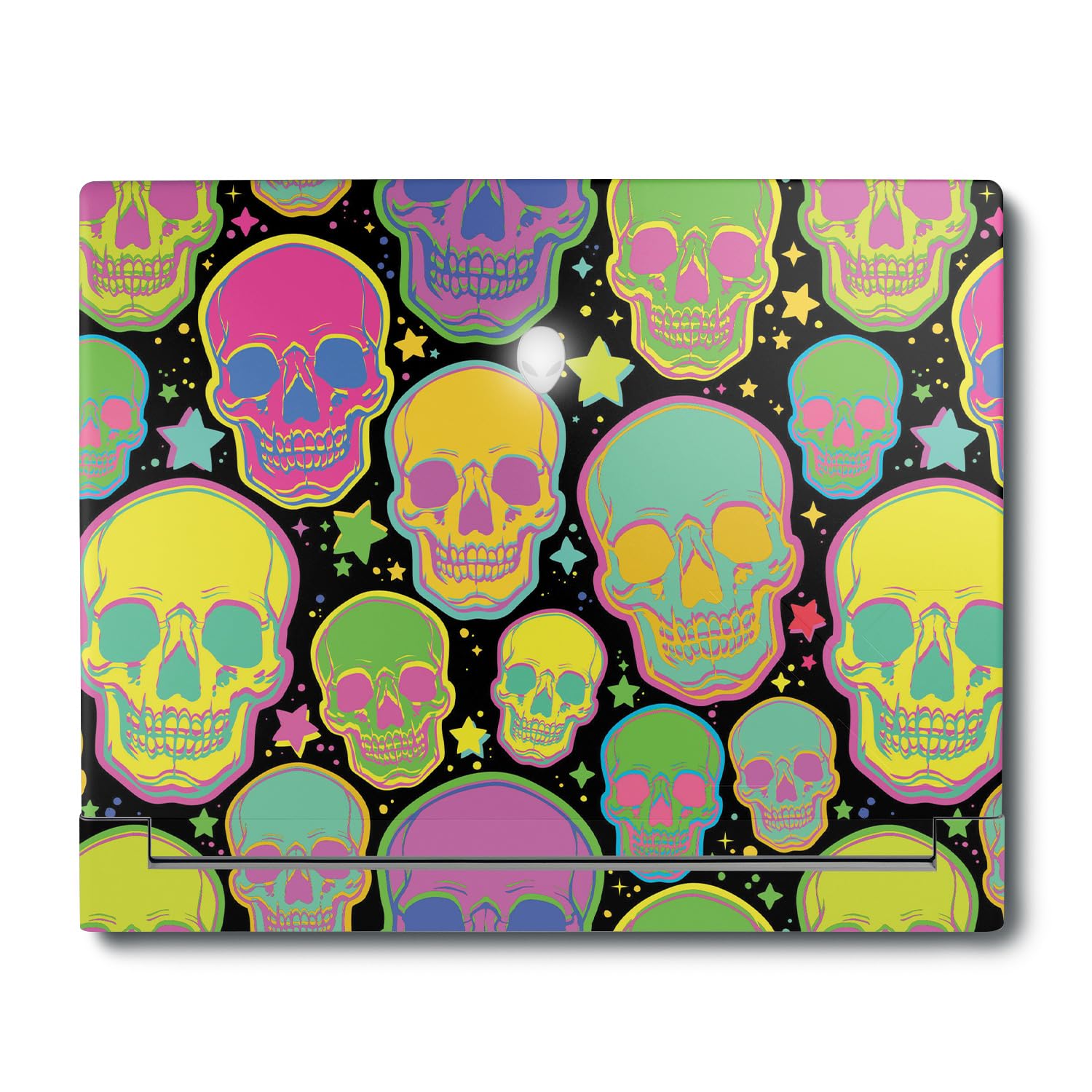 MightySkins Skin Compatible with Alienware X16 R1 (2023) Full Wrap Kit - Candy Skulls | Protective, Durable, and Unique Vinyl Decal wrap Cover | Easy to Apply &amp; Change Styles | Made in The USA