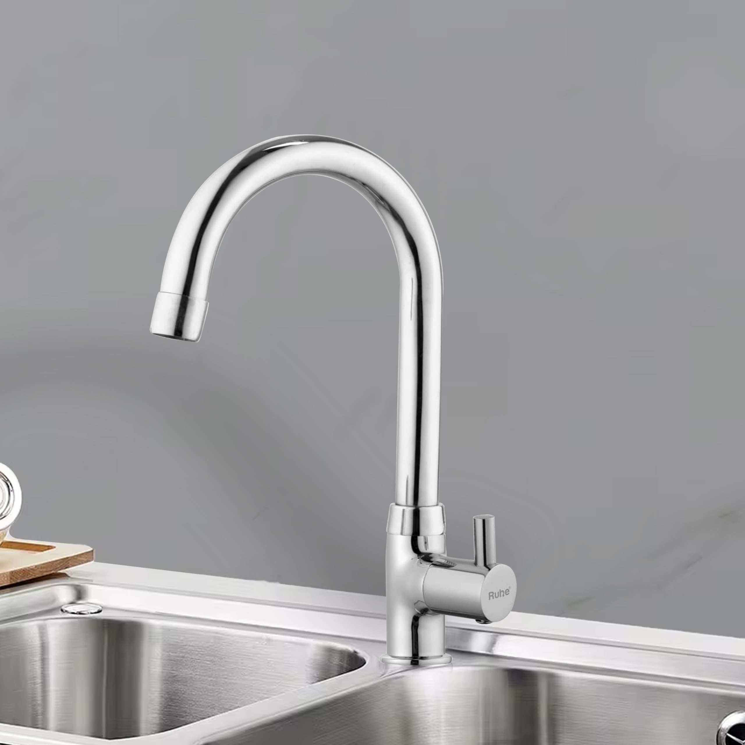 Ruhe® Kara Swan Neck Faucet/Tap | Kara Swan Neck with Flexible Swivel Spout Brass Faucet/Tap | 15 Inches | Table Mount with Chrome Finish for Bathrooms Wash Basins & Kitchen Sinks (B0C1T1JV5C) Amazon Price History, Amazon Price Tracker