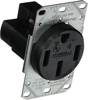Bryant Electric RR450F Outlet, Range Receptacle, Black