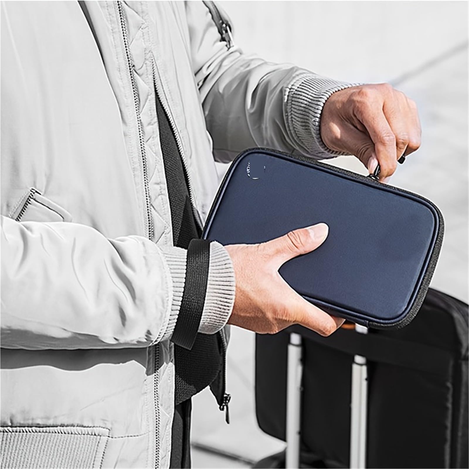 2 stücke Reise Brieftasche Familie Reisepass Zubehör Dokument Tasche Karteninhaber Kreative Wasserdichte Fall Veranstalter Für Ausweise(Grey)