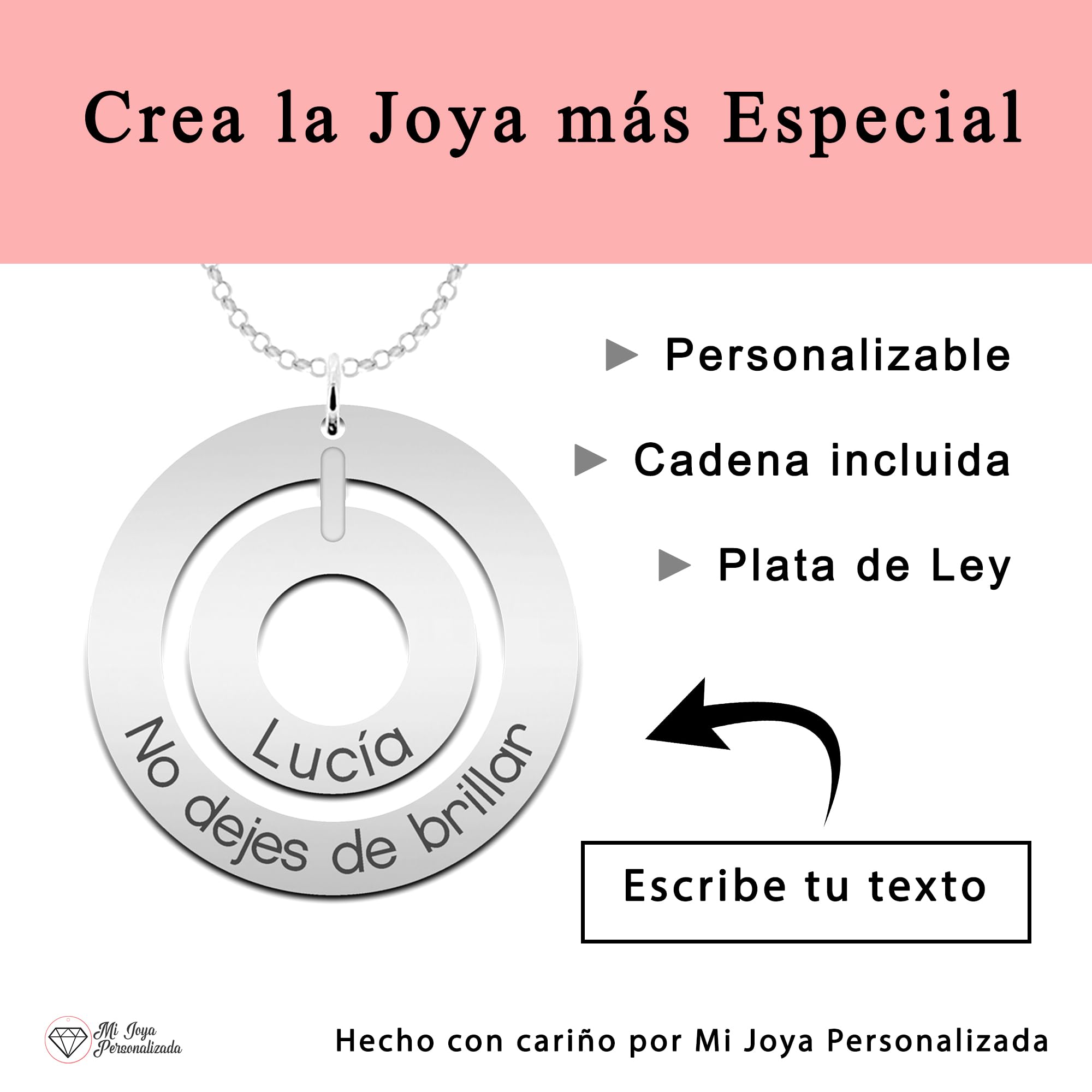 Collar Personalizado con Nombre - Joyería Personalizada para Mujer - Regalo Perfecto para Celebrar la Familia
