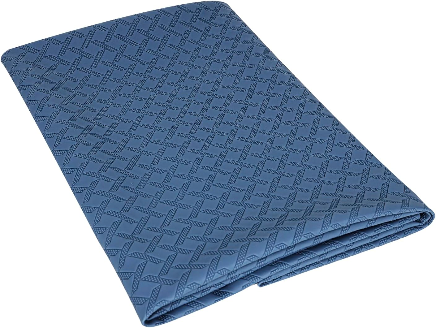 Marine Vinyl Fabric, Upholstery Faux Leather, 1.0mm Thickness, 61" Width (59" Usable), Perfect for Cars, Outdoor Yachts, and Home Furniture(Blue,Pre-Cut 72"x61")