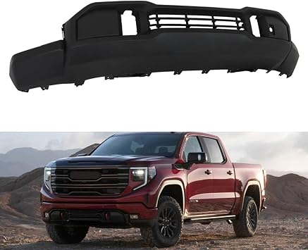 Front Upper Bumper Cover Fits 2022-2025 GMC Sierra 1500 w/o Tow Hole