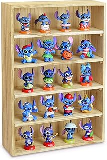 Ikee Design Wooden Wall-Mounted Display Shelves Rack for Collectibles-Fi...