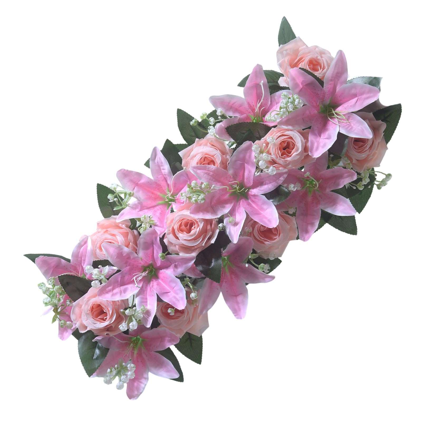 Kaeltsyn Artificial Flower Decoration Realistic Silk Rose Arrangement for Dining Room Wedding Party Table Centerpieces Bulk Fraudulent Flowers