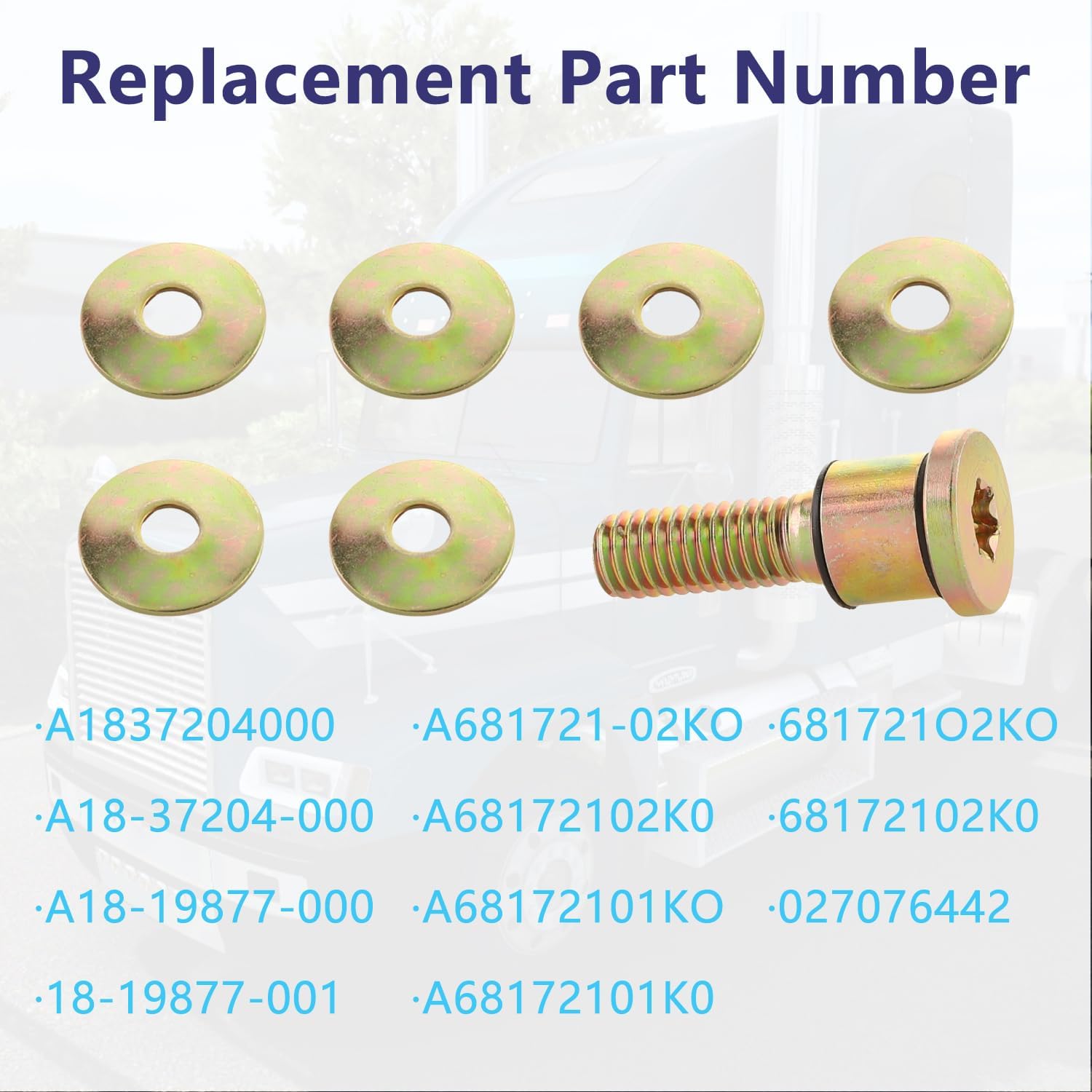 A1837204000 Door Striker Kits, Compatible with Freightliner Columbia Century FLD Classic All Years Accessories for Front & Left & Right Placement | Replace #A18-19877-000 18-19877-001 (7)