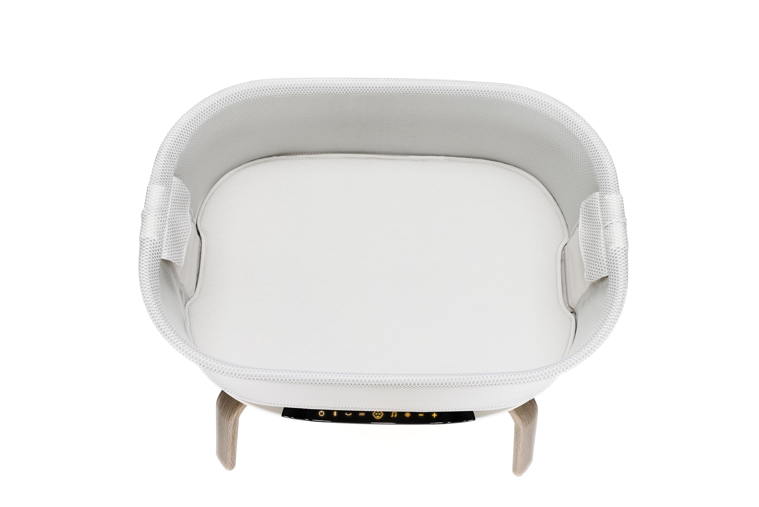 Graco - Eluma™ Nest Culla fianco letto, con tecnologia di rilevamento del pianto, oltre 1000 combinazioni tra movimenti e suoni per calmare, dalla nascita fino a 6 mesi circa (max. 9 kg), colore Luna