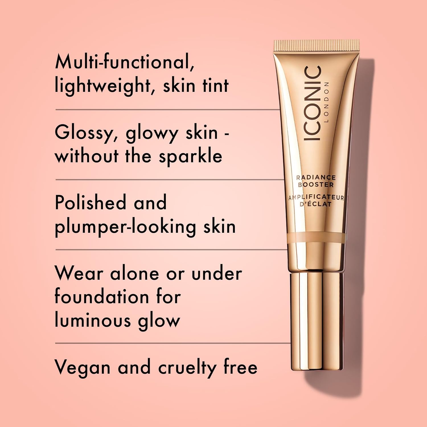 ICONIC LONDON Radiance Booster | Liquid Radiance Lightweight Skin Tint for a Glowy Makeup Look, Cruelty Free, Vegan Makeup - Image 2