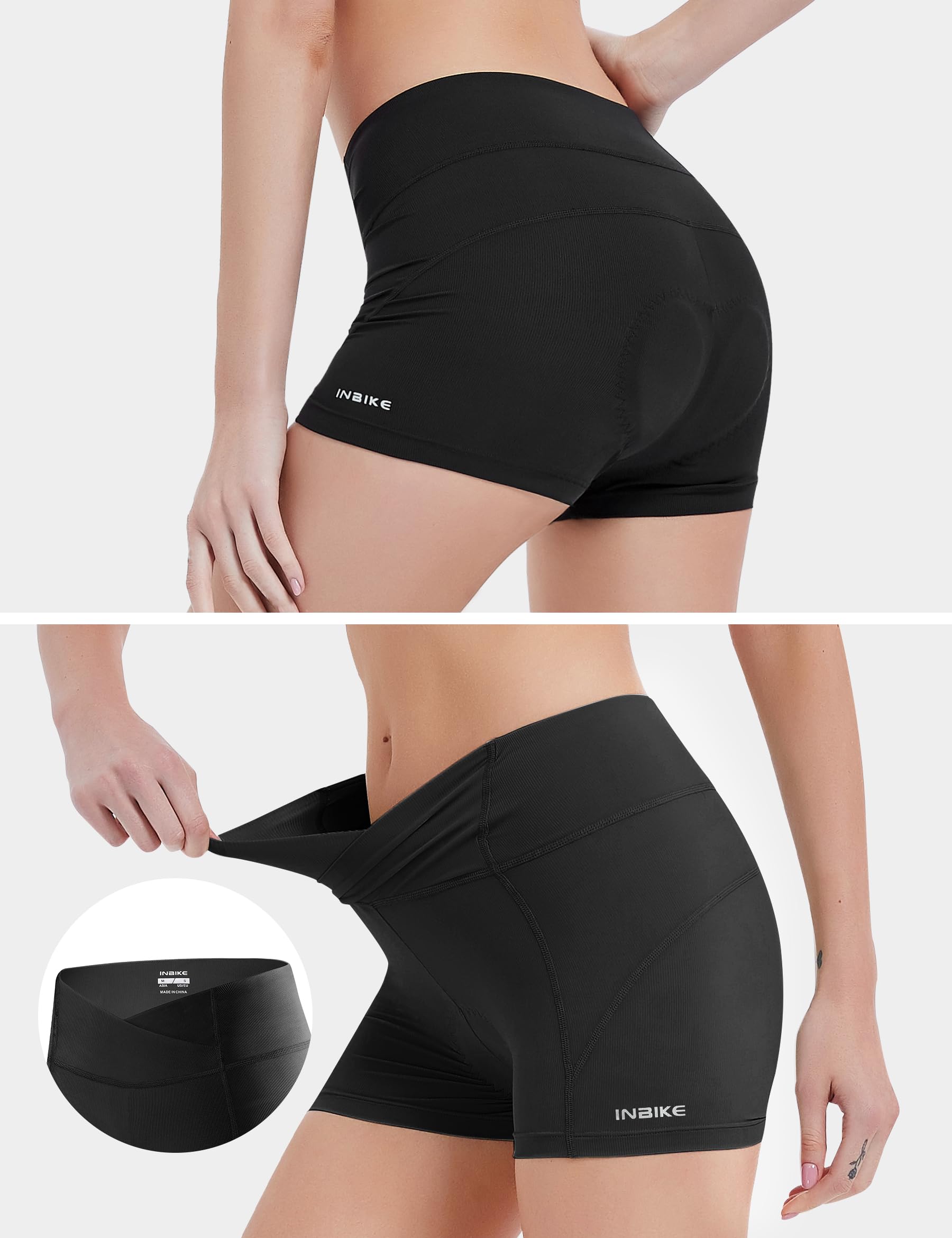 INBIKE Culotte Ciclismo Mujer Pantalon Corto Ciclismo Mujer con Badana