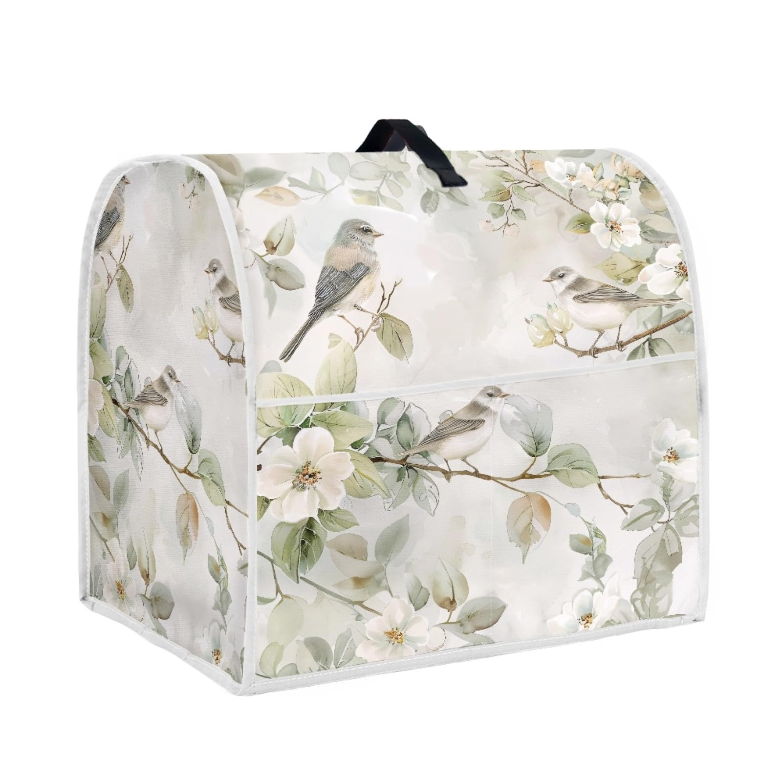 JOAIFO Stand Mixer Cover 5 qt,Pear Blossom Hummingbird Kitchen Appliance Cover Dust Cover for Most Stand Mixer Waer Resistant Kitchen Aid Mixers