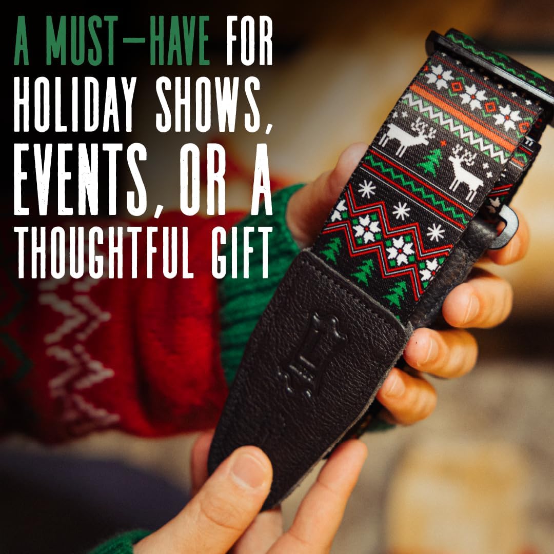 Levy's Christmas Guitar Strap - Plaid
