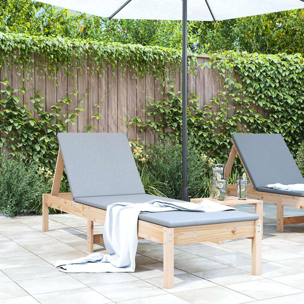 Tumbonas para exteriores de pino macizo perfectas para terrazas y piscinas