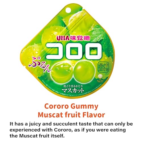 Miniatura 8 de Juego de 6 caramelos de goma japonesa, 13 onzas, varios masticables, suaves, duros, afrutados, refrescos, cola, ideal para aperitivos o regalos,