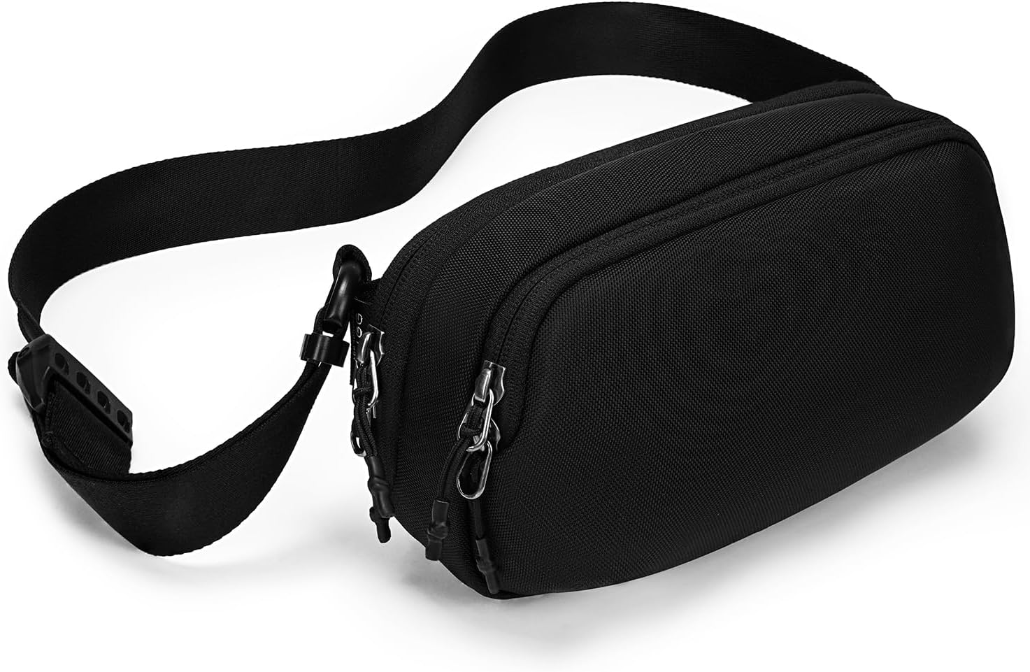 REEYEE A7 Crossbody Bag, 3L Capacity Lightweight Sling Chest Pack, Water-Resistant 840D CORDURA Fabric, Adjustable Strap, Black, 9.44x5.51x3.93 Inches