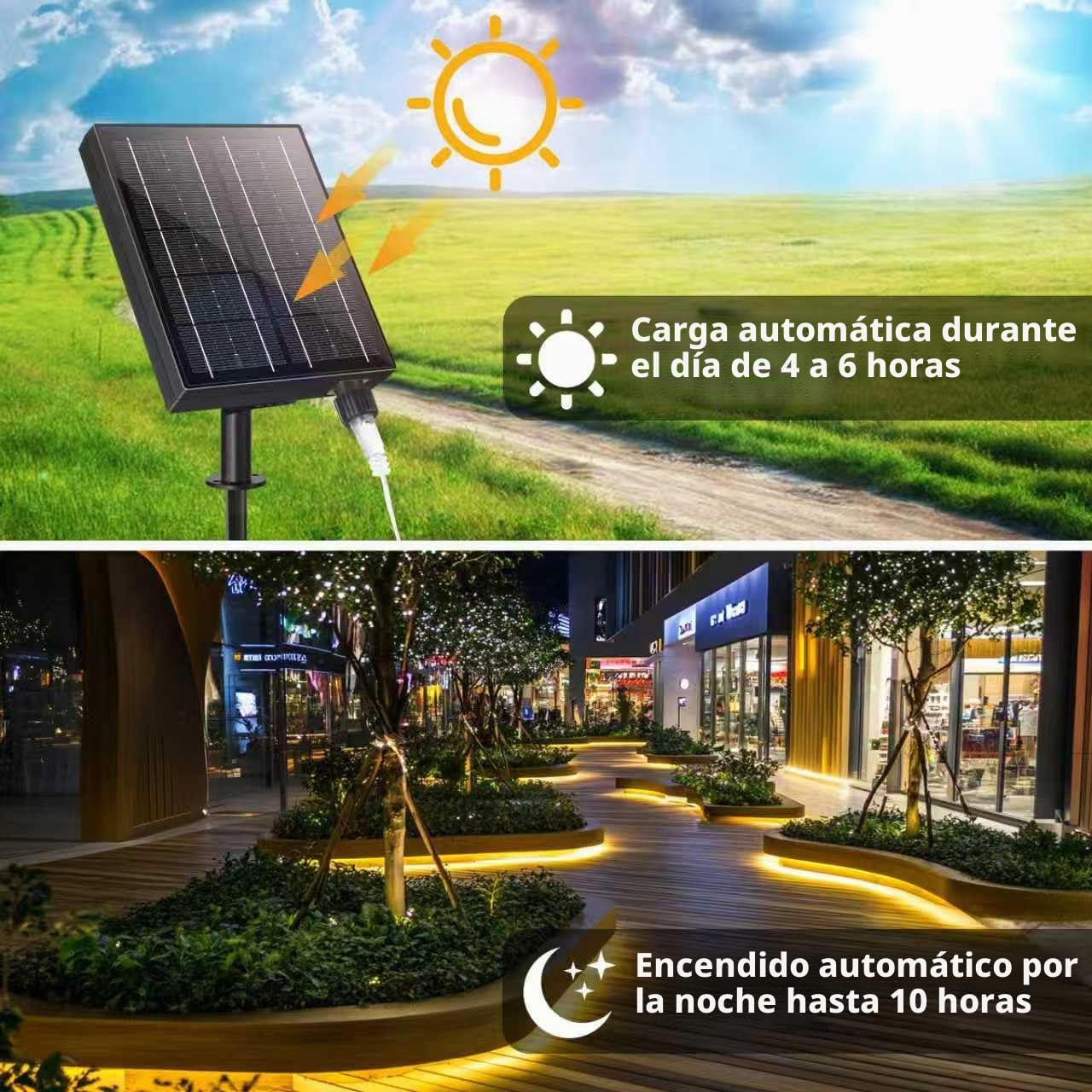 53M 500LED Guirnalda Luces Exterior Solar, Super Lange LED Schlauch Lichterkette, IP65 Wasserdicht 8 Modi Luces Solares LED Exterior, f ür Garten Terrasse schlafzimmer party, hochzeit, Villa Deko