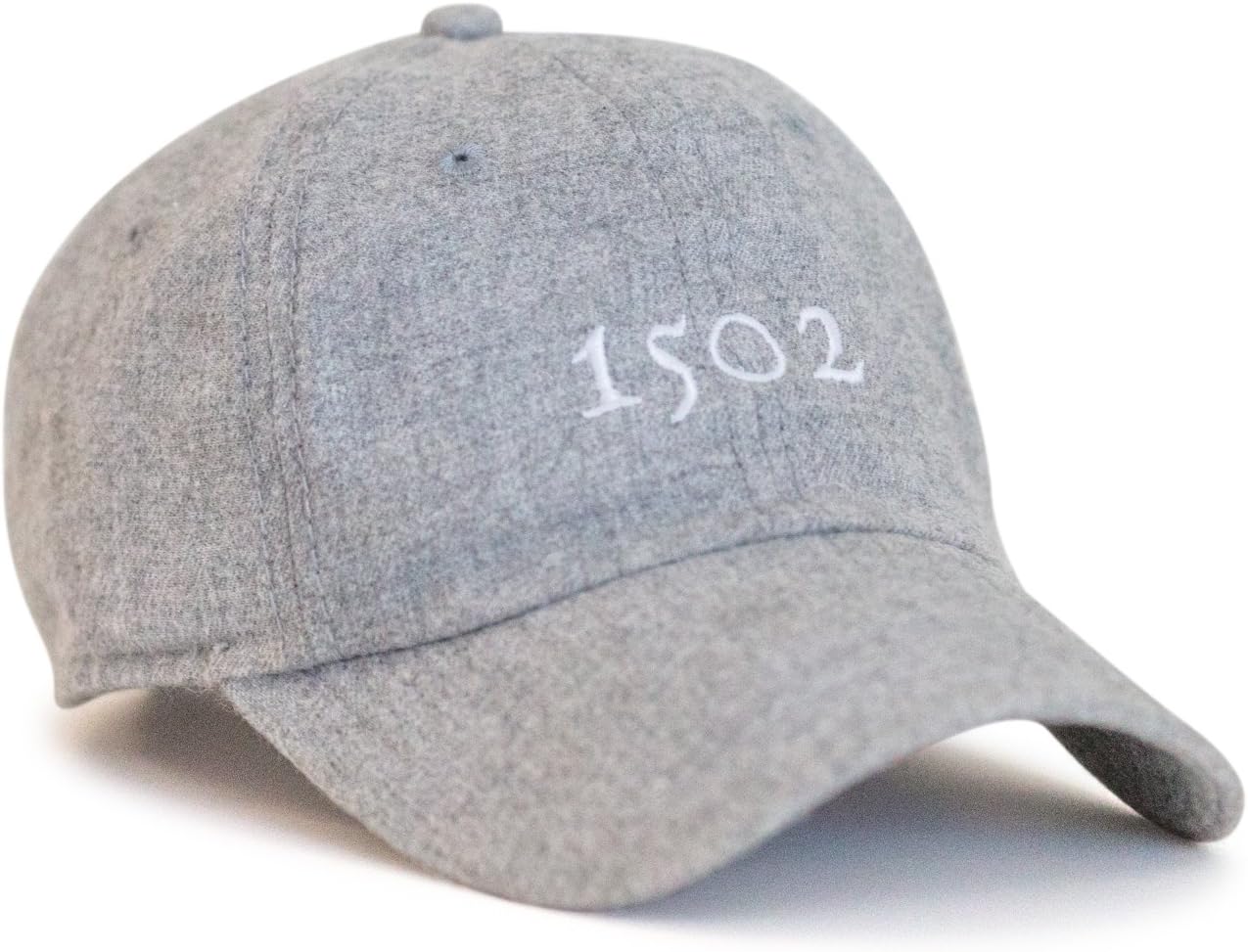 1502 Grey Golf Hat, Mens Flannel Hat, Design, Adjustable Hat & Leather Strap