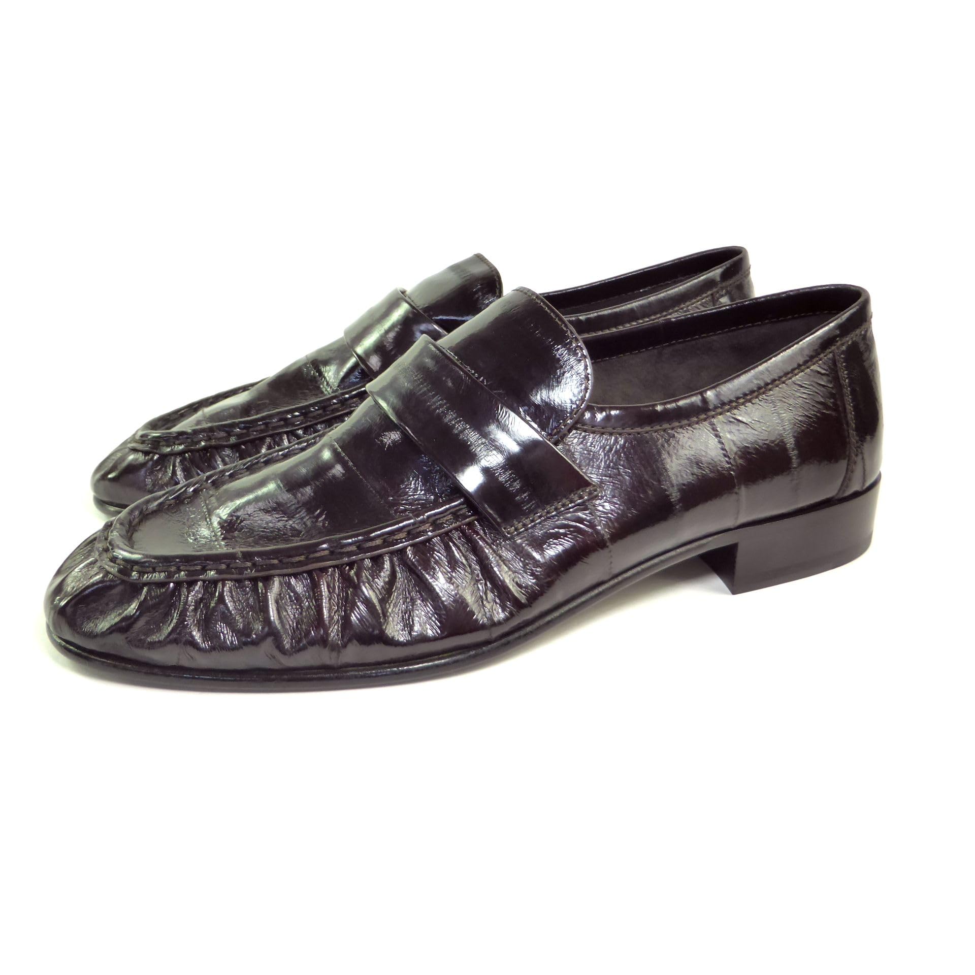 Amazon | [The Row] [ザ・ロウ] Soft Loafer イールスキンレザー 