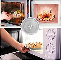 Vista 6 de Placa de vidrio para microondas, placa giratoria redonda de vidrio para microondas de 12.4 pulgadas / 12.402 in, placa de vidrio de microondas