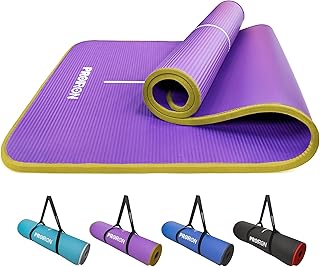 PROIRON Yoga Mat Non-Slip Eco Friendly NBR All-Purpose 10mm Thick Exercise Mat High Density Anti-Tear Pilates Mat with Carrying Strap for Yoga Pilates and Gymnastics