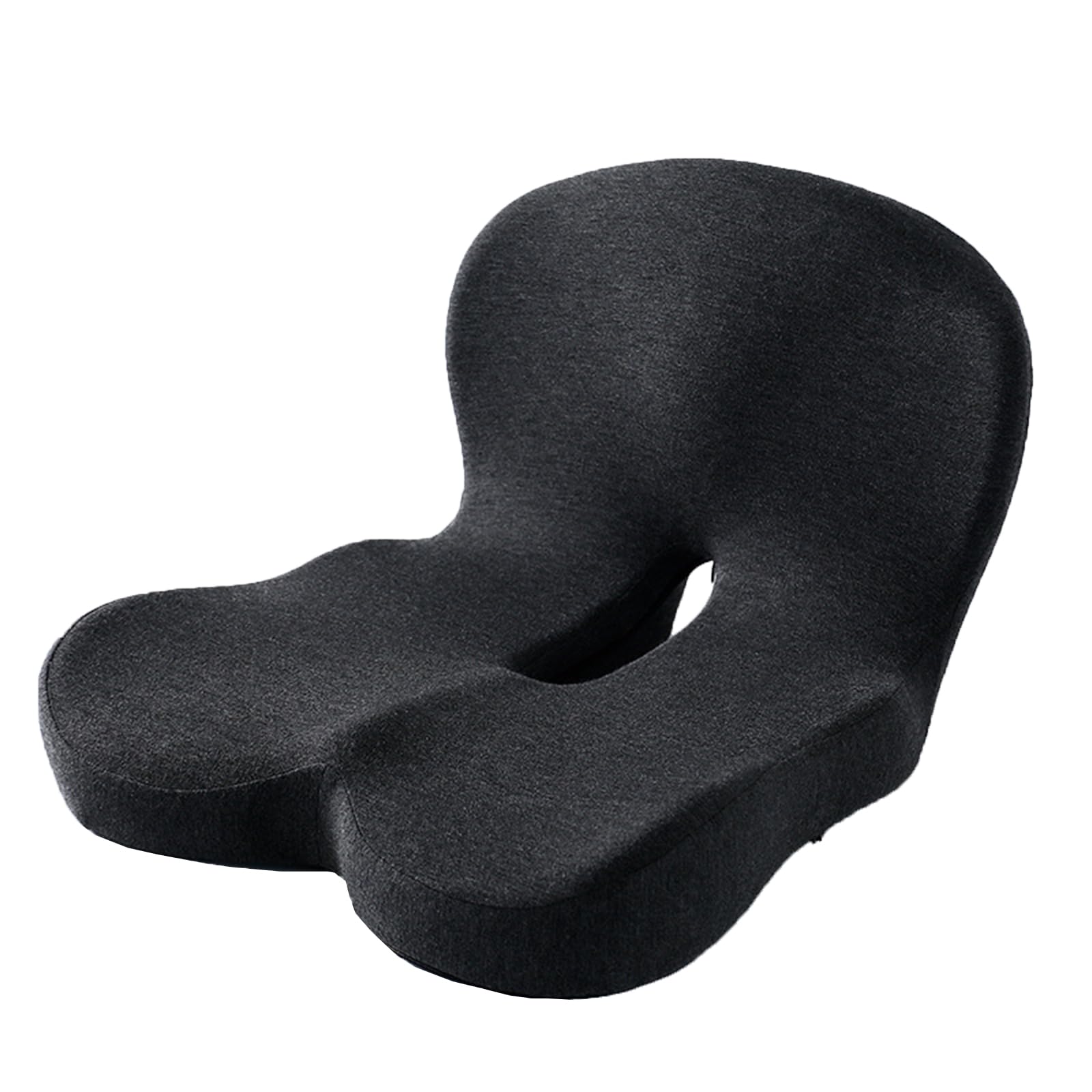 Cojin Antiescaras, Cojin Viscoelastico, Cojin Silla Oficina, Cojín de Asiento de Espuma viscoelástica, Cojin Coxis Ortopedico Antiestrés Eficaz, Favorece la Circulación Sanguínea (Negro)