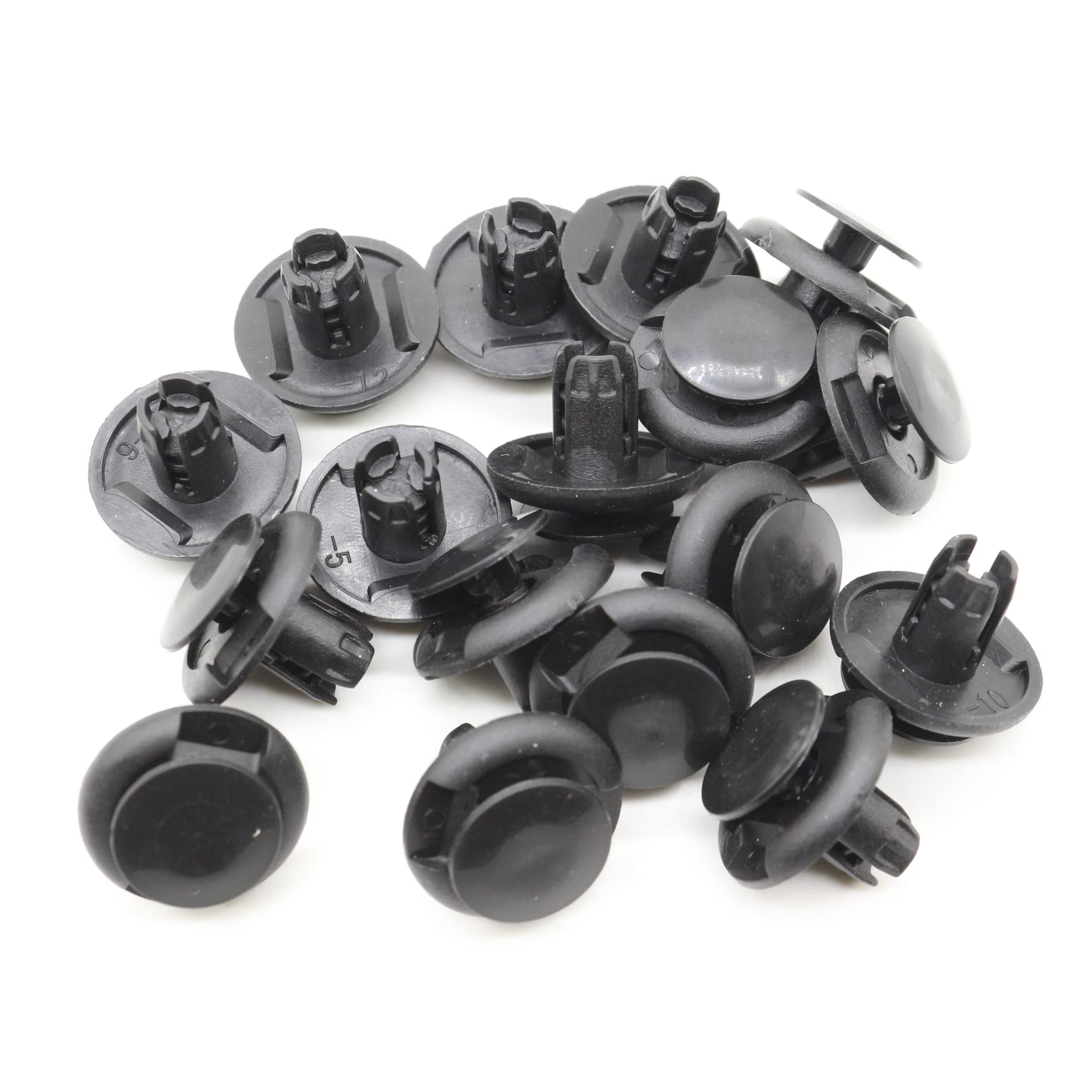 Set Of 100 Radiator Cover Clips 90467-08217 For Toyota 4Runner, Tacoma, Lexus GX470 - Black, Direct Fit 7 thumbnail image
