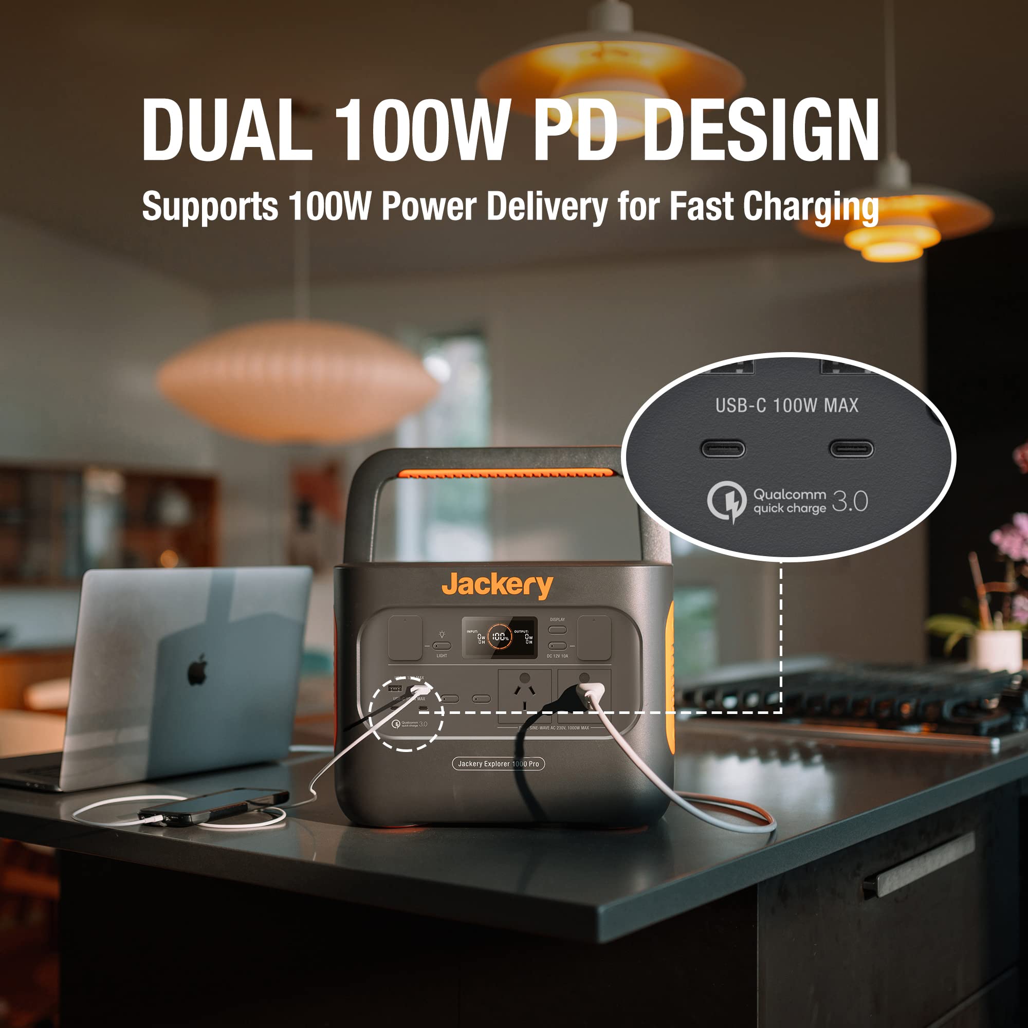 Jackery Explorer 1000 Pro Portable Power Station with 1002Wh