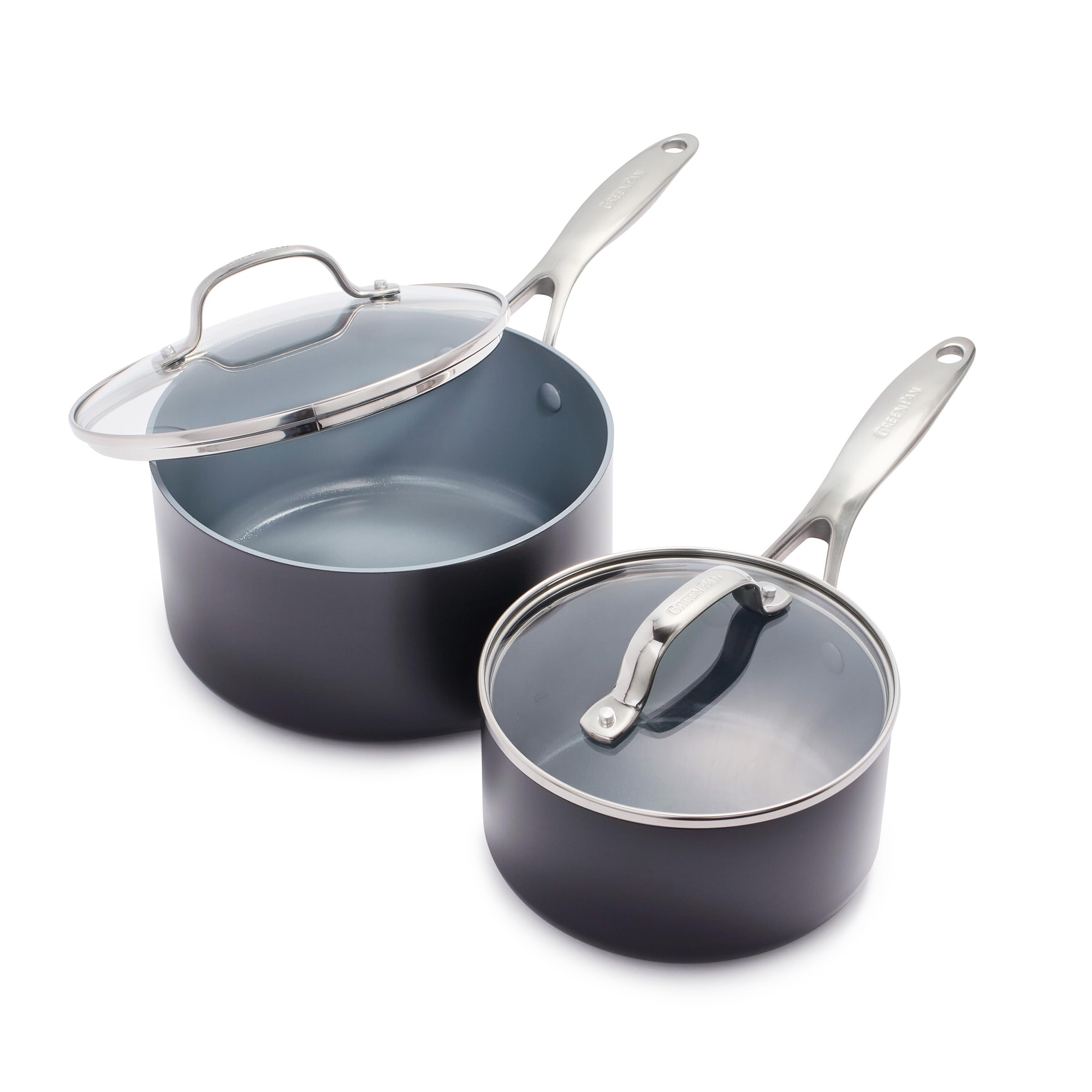 GreenPan Valencia Pro, set de casseroles, céramique antiadhésive, induction